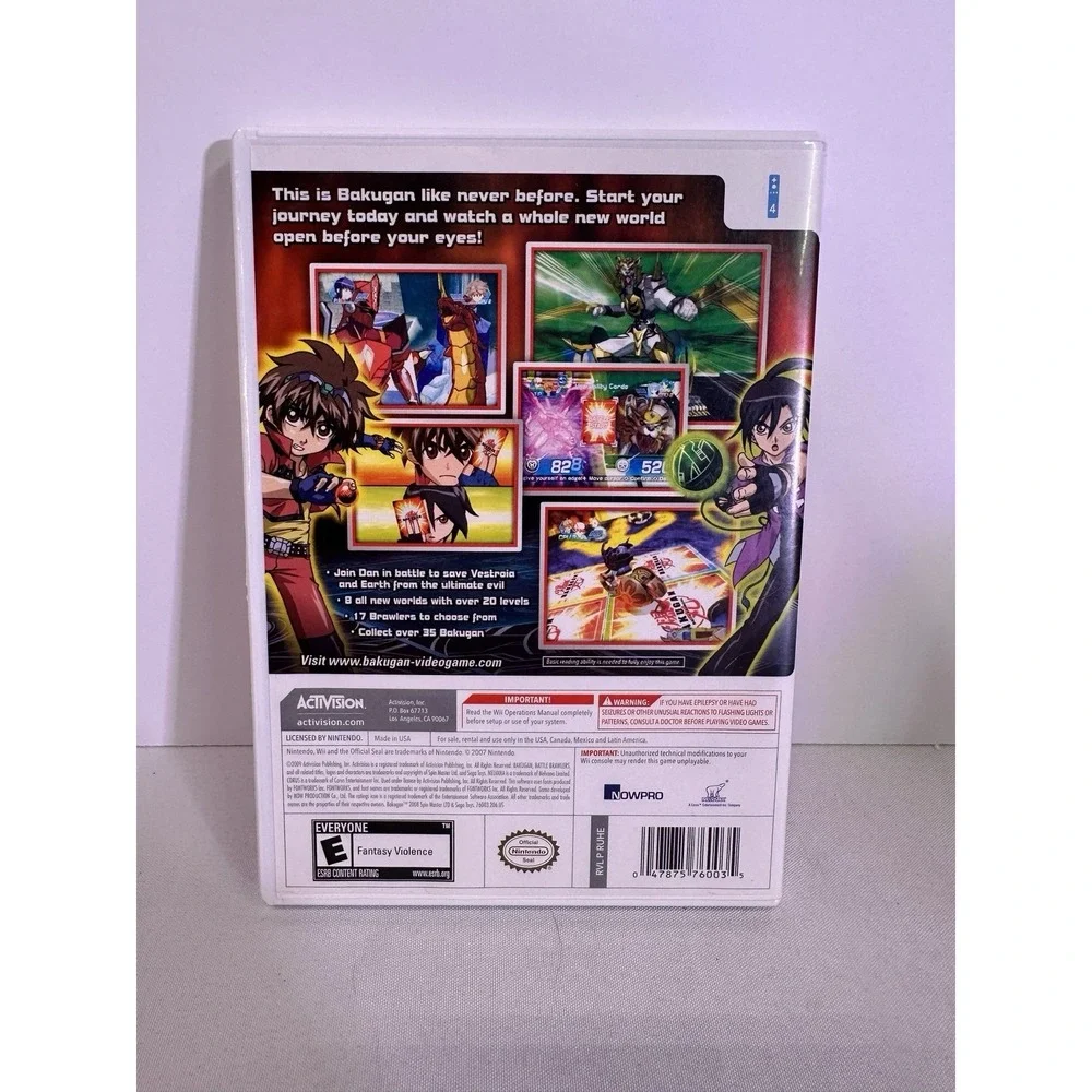 Bakugan Battle Brawlers - (Nintendo Wii, 2009)‎ Tested Complete/w Manual CIB
